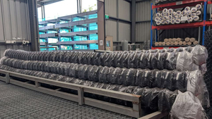 Black Chainlink Fence 3mx10m 