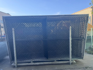 New Stock Arrive! Black PVC Chainlink Gate 1.8mH*3mW is only $375