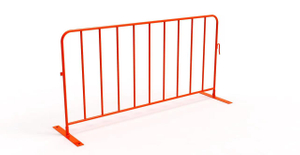 Orange Crowd Control Barrier